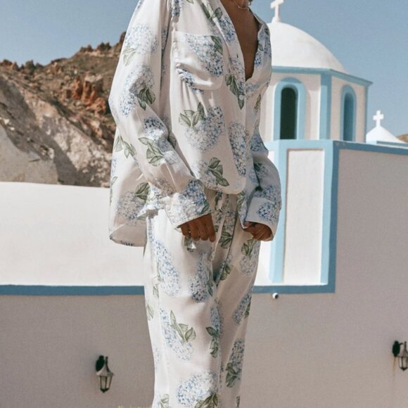 NWT Piyama Set, Long , Hydrangea Blue, Size Small and Medium Available - Picture 3 of 3